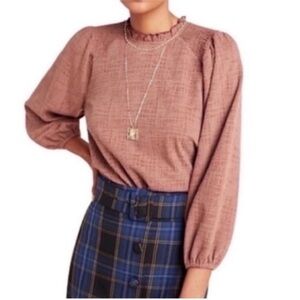 Anthropologie Current Air Jasia Balloon Sleeve Top